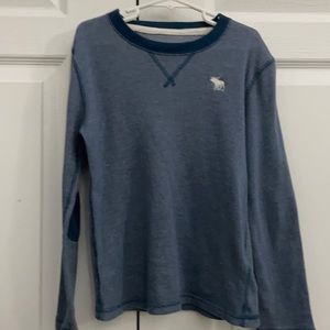 NAVY BLUE ABERCROMBIE KIDS LONG SLEEVE TOP
